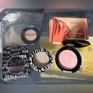 Makeup Bundle Eyeshadows Suva Realher and Nomad pink Highlighter